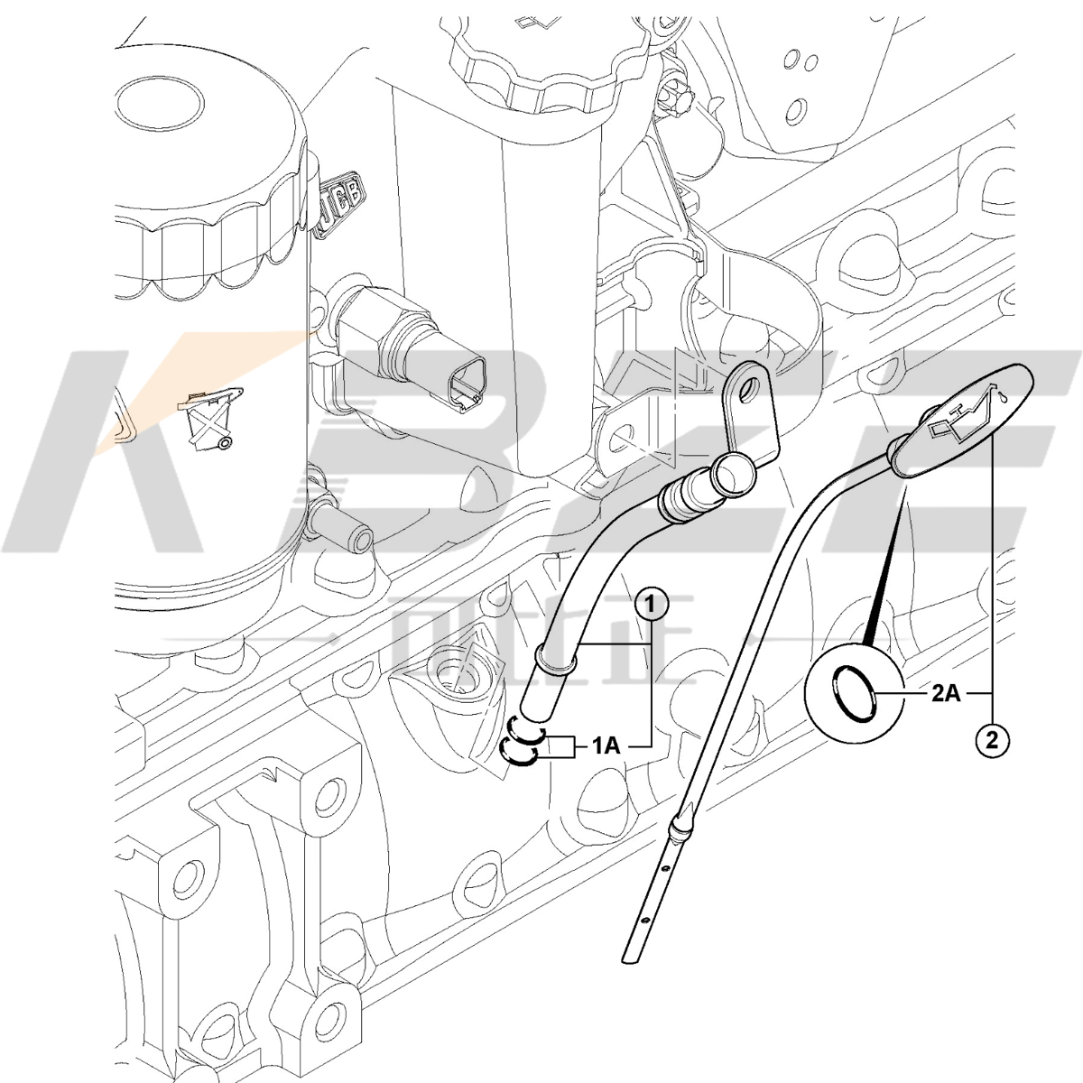 KBZE BRAND 320/04249 JCB 3CX 4CX ENGINE OIL GAUGE LEVEL JCB SPAREPARTS