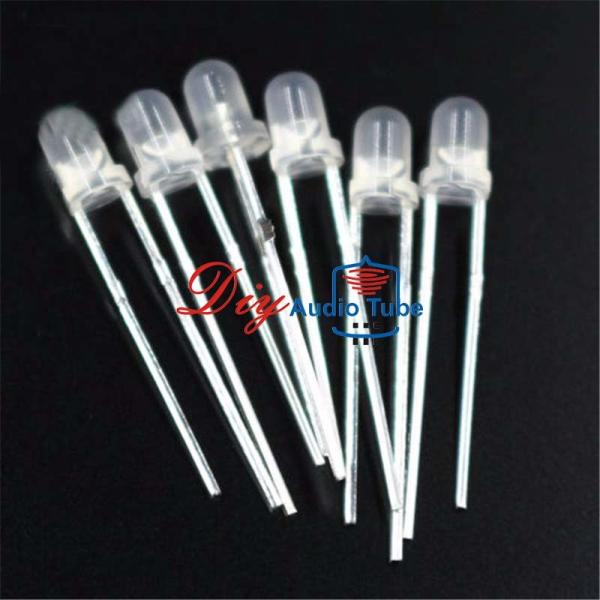 3MM Diffused DIY LED Diode Yellow Single Color Lighting 50000h Long Lifetime