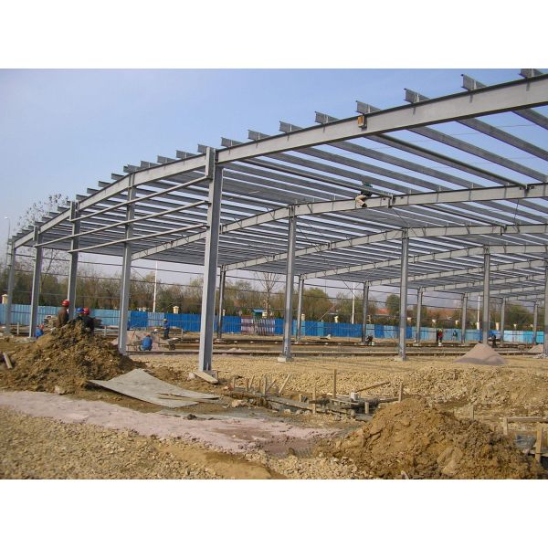 Large Prefabricated Steel Structure Industrial Construction Metal Warehouse Frame Hanger