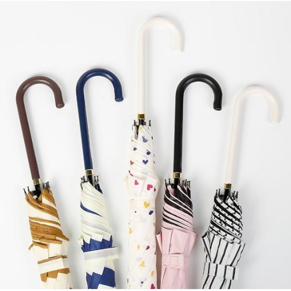 Paraguas largo de la lluvia de la pongis del diámetro el 105CM para las señoras