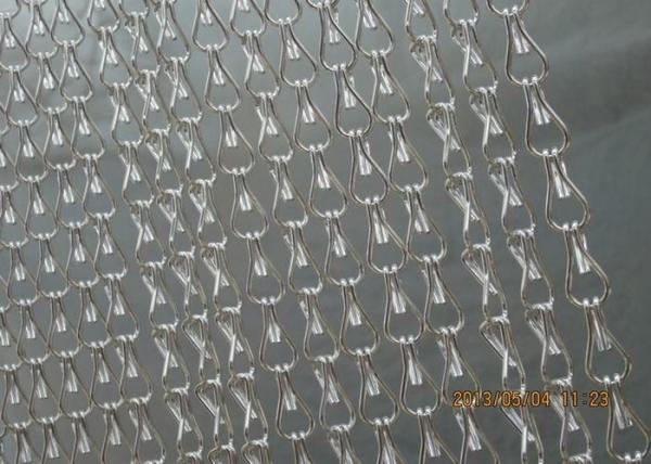 Silver Dynasty Fly Screen Chain Curtain / Beautiful Mesh Door Screen Curtain