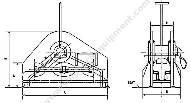 OCIMF Type SPM Chain Stopper | Welded Mounting for Chafe Chain Mooring