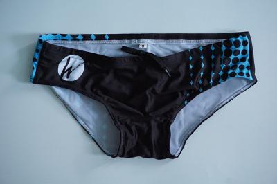 Fitness Sublimation Mens Bikini Swim Trunks , Stretchy Guys Bikini Swimwear
