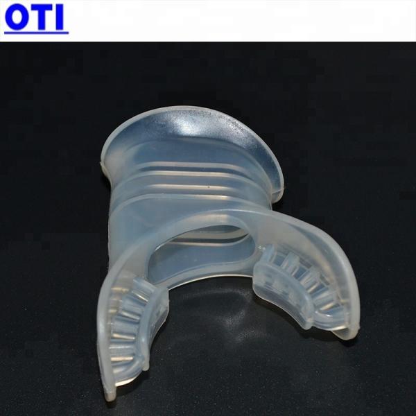 Serviço de corte personalizado Bocal de snorkel de silicone transparente para mergulho