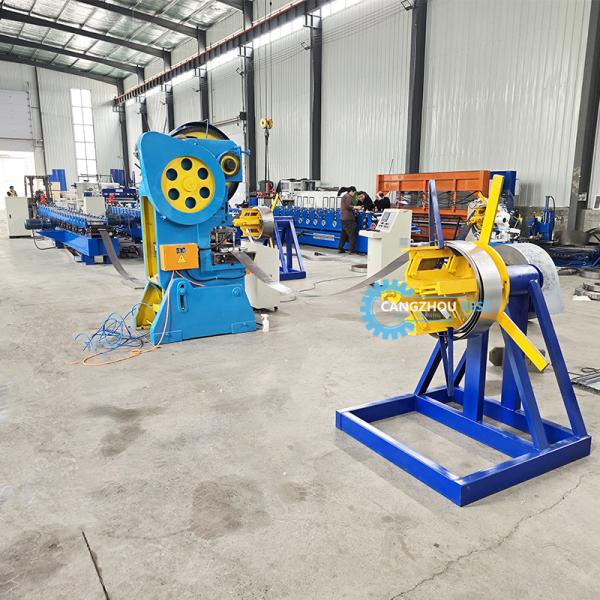 Galvanized Steel PLC Control Shelf Upright Rack Roll Forming Machine