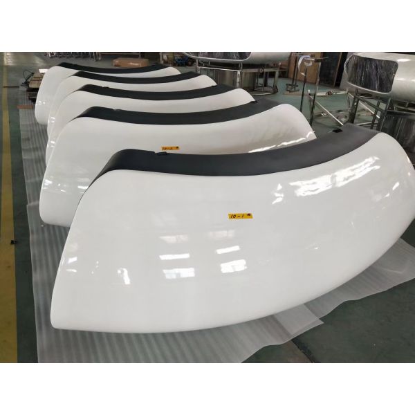Anti-corrosion fiberglass cover or shell for marine equipment