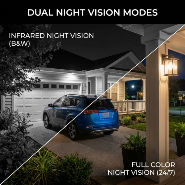 5MP Outdoor WiFi Security Camera, Eseecloud APP Remote Viewing, IP66 Weatherproof, Smart Motion Detection, Built-in Siren & Microphone, Dual Mode Night Vision Home Surveillance Camera
