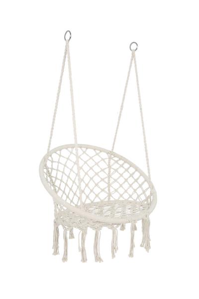 Max 330Lbs Indoor Hanging Rope Chair 7Pounds For Bedroom