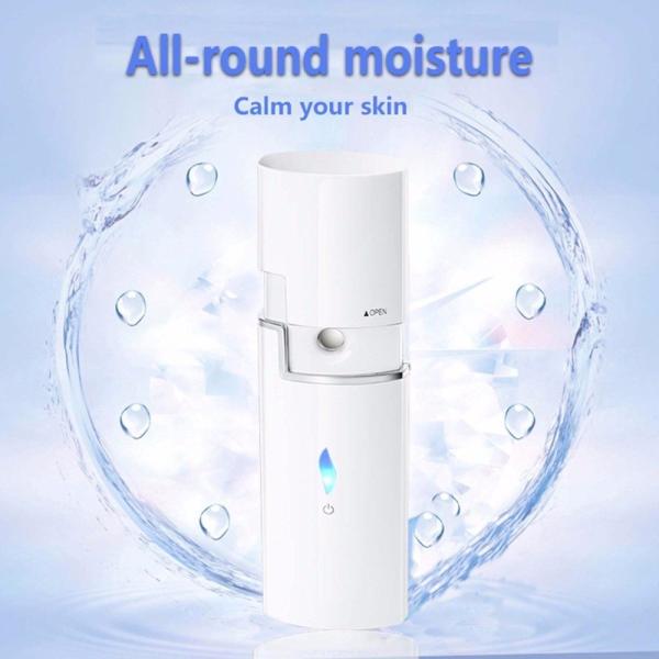 White Facial Beauty Device Moisturizer Spray 9 ML Water Tank Capacity
