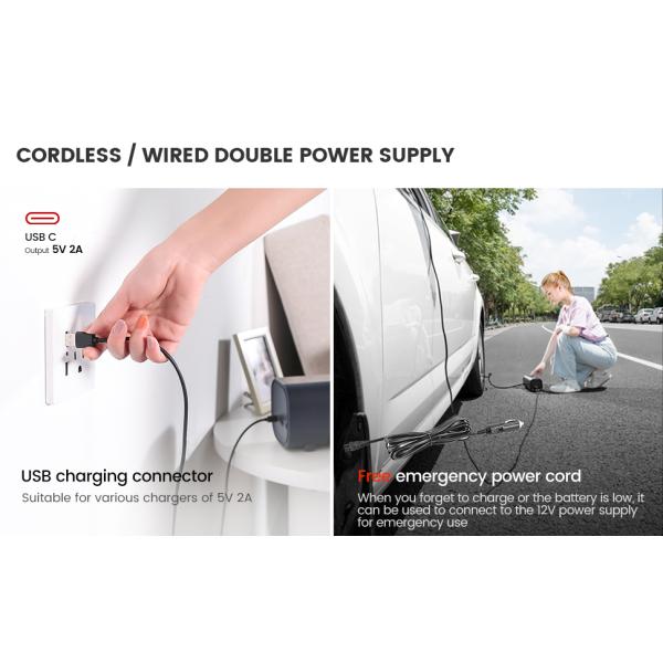 12V Digital Automatic Electric Car Tire Inflator Machine with Max Pressure 101-150Psi