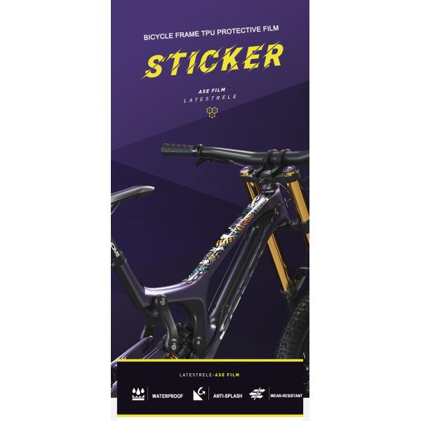 TPU Bike Frame Protector Sticker for Newest Design and Personalized Protection