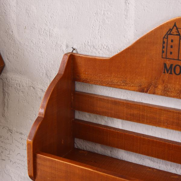 Customized Design Wood Shelf Key Holder and Entryway Mail Organizer for Wall Mounting
