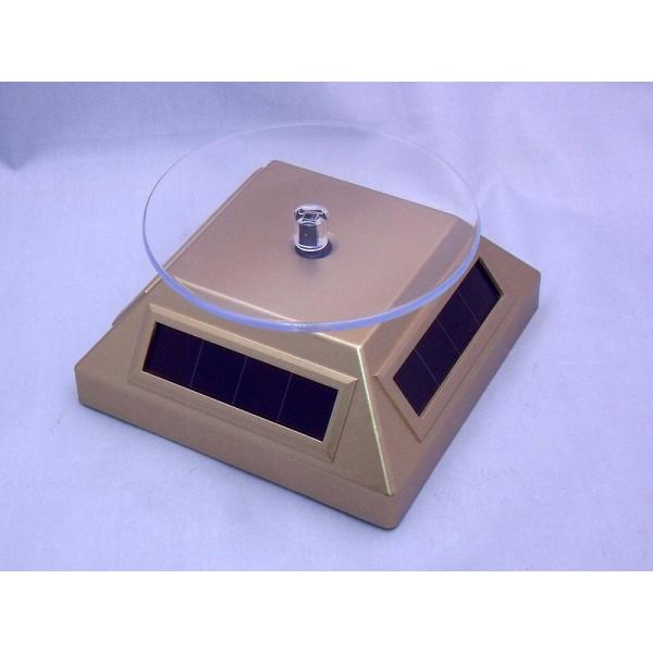 Eco - friendly white / black / golden / silver solar rotary display for showing jewellery