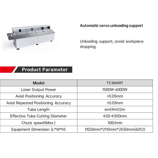 Customization Aluminium Laser Cutter 1500W -6000W Metal Pipe Laser Cutting Equipment