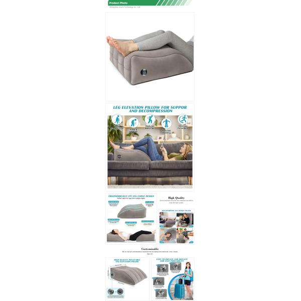 Portable Flocking Leg Foot Pillow for Inflatable Sofa Bedding 0.5-1 Kg Memory Foam