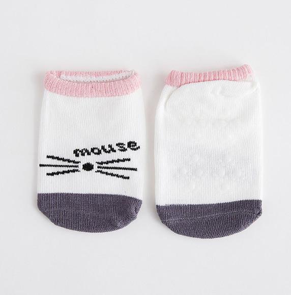 Jacquard Logo Baby Essentials Socks , Sweat Absorbent Funny Baby Socks Kids Warm Socks