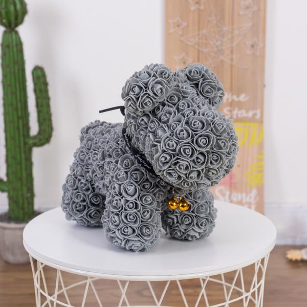 Wholesale Rose dog Price Artificial Flower Foam Rose Dog  Rose Animals dog rose