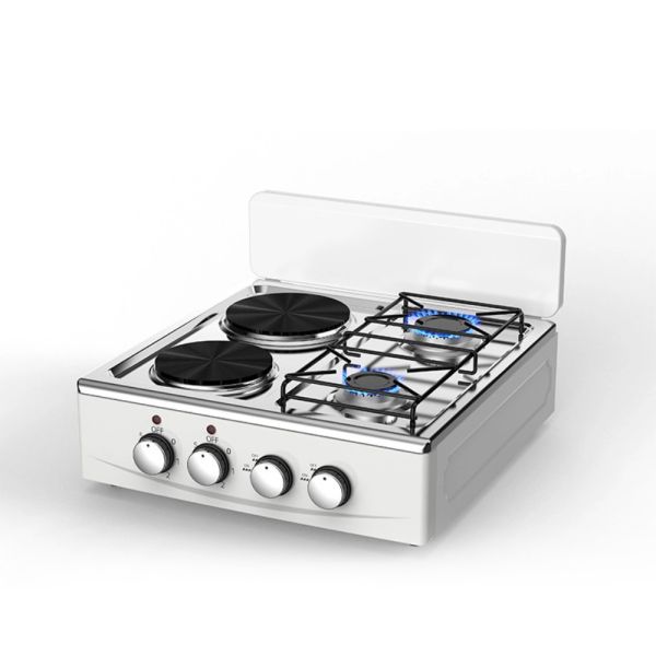 Professional Grade Four Burner Gas Stove with Even Heat Distribution and Easy