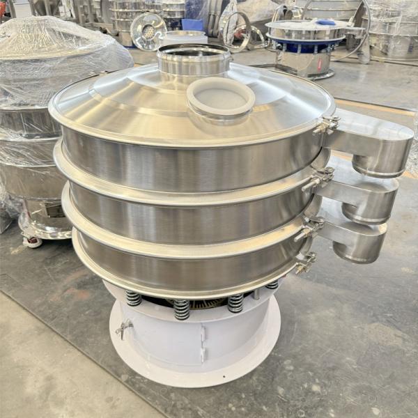 Three-Dimensional Vibration Transmission Vibratory Screening Machine for Convenient Replacement