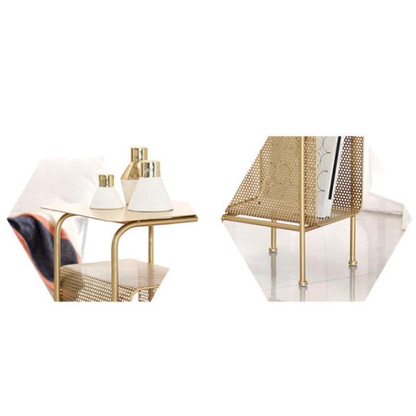 Anti Corrosion 65cm Height Metal Frame Coffee Table