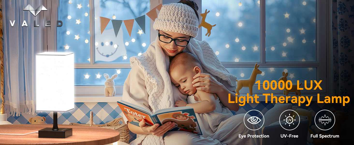 3000K - 6000K Light Therapy Lamp Square Winter Therapy Lamp For Hotel , Bedroom