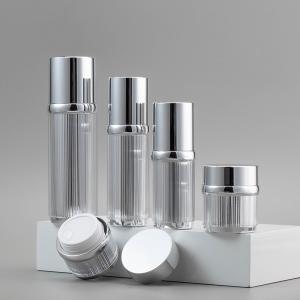 Acrylic Airless Jars Cosmetic Packaging Airless Pump Bottles Cream Lotion Skin