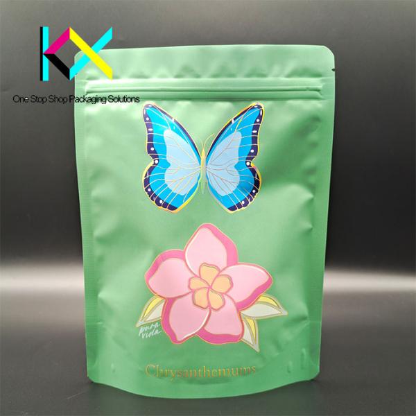 Resealable Small Plastic Pouch Bags With Aluminum Foil And Spot UV Printed