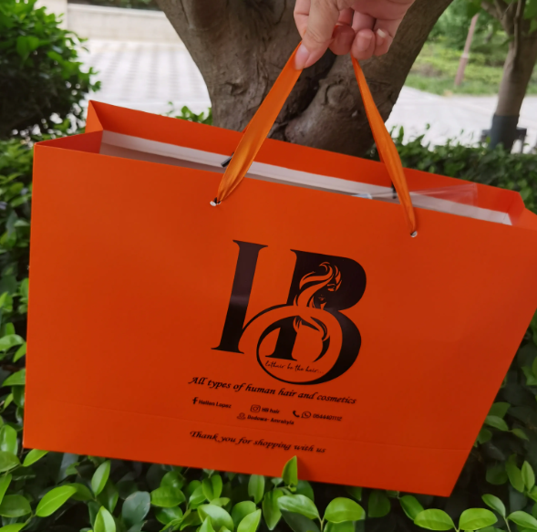 Personalized Courier Fashionable Paper Shopping Bags Euro Shopper Paper Bag