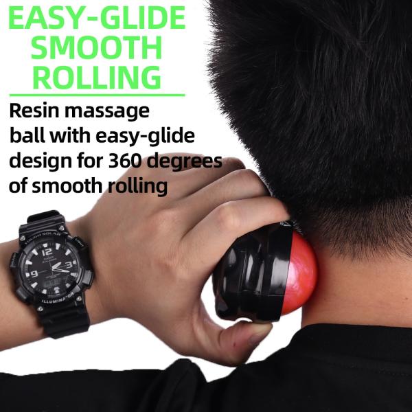 Resin Hand Held Massage Roller Ball Manual control Customized Logo