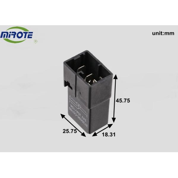 4 cuchillas 20a 24 cubiertas plásticas del negro automotriz de la retransmisión de voltio para el coche 3735095-C0100 de DongFeng