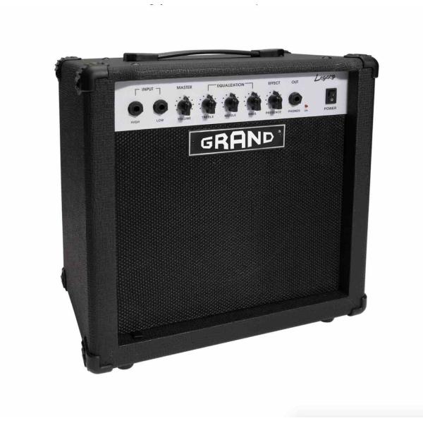 Grand 25W Solid State Bass Amplifier Combo in Black (BA-25)