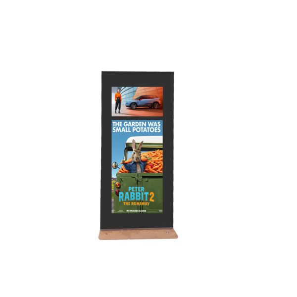 55-inch vertical waterproof high-brightness electronic bus stop sign outdoor lcd monitor for shopping malls