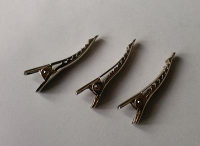 Fancy sliver metal hair clips Boutique girls fancy plain alligator hair clips