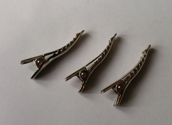 Fancy sliver metal hair clips Boutique girls fancy plain alligator hair clips