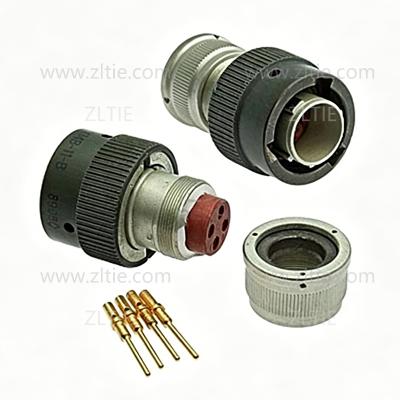 ZH23 Series Shell Size 14 4 Pin Male Plug with Simple Tail Attachment – СНЦ23-4
