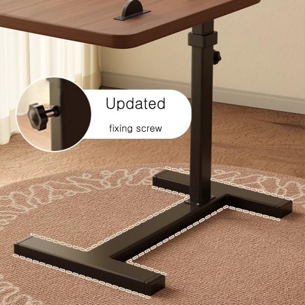 Movable Lifting Sofa Side Table, Balcony Bedroom Bedside Home Living Room Folding Coffee