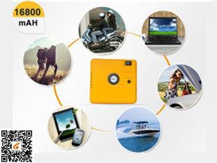 Amarelo portátil 16800mAH do acionador de partida do salto do banco resistente do poder do bolso do caminhão auto