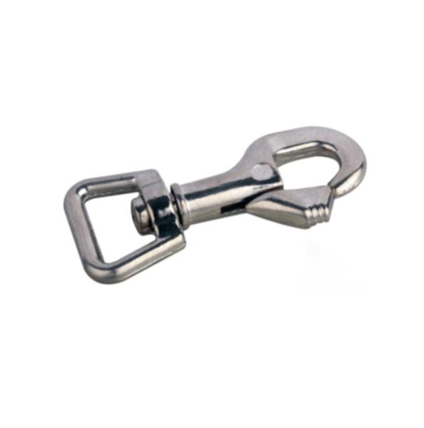 25mm Zinc alloy Diecasting round Square eye push-button type bolt snap hook