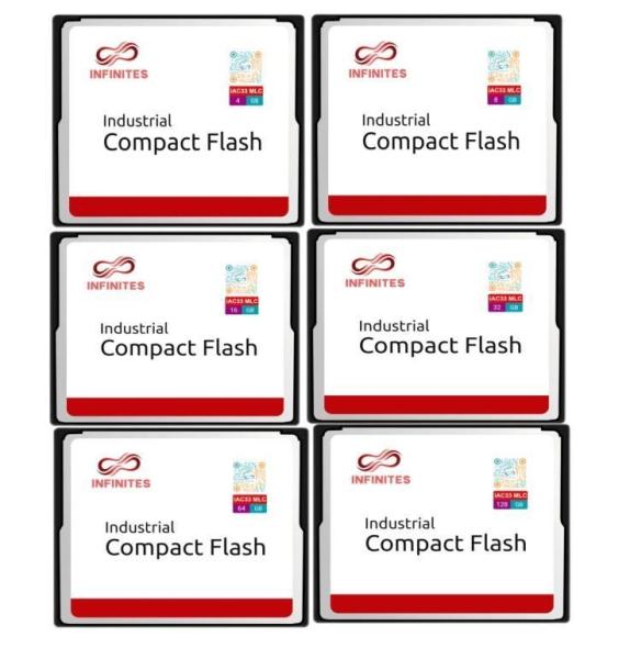                    Taiwan Memory Compactflash Memory Card (CF) PATA Interface Card with Compact Flash Specification 8GB MLC Industrial Grade CF Card -40° C~+85° C             