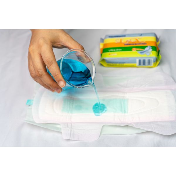 Super Absorbent Compostable Menstrual Pads White Highly Breathable Pads Feminine Products
