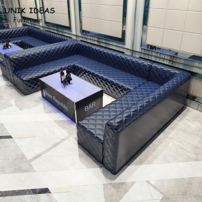Contador em forma de u simétrico da barra de veludo de Sofa Sectional Living Room Microfiber da sala de estar do clube