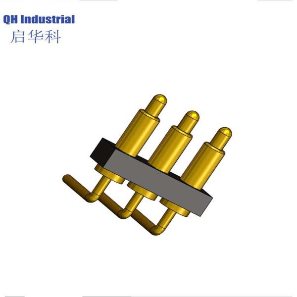 3Pin Peru Ce Standard Intercom Connector Magnetic Dc Power Charger Connector spring loaded pin Connector For Smart Watch