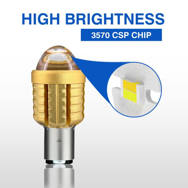 15W ярчайший H4 светодиодный лампочка Мотоцикл 1500LM Биколорный Мото светодиодный фары