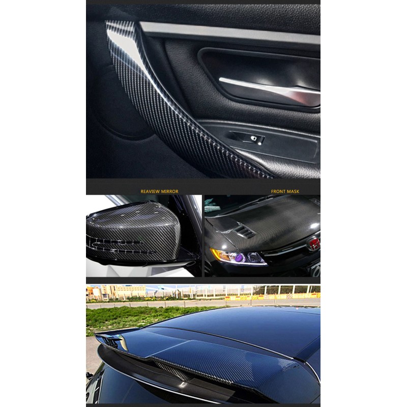 17m Carbon Fiber Film PVC PET Wrap Ppf Film 5d Vinyl