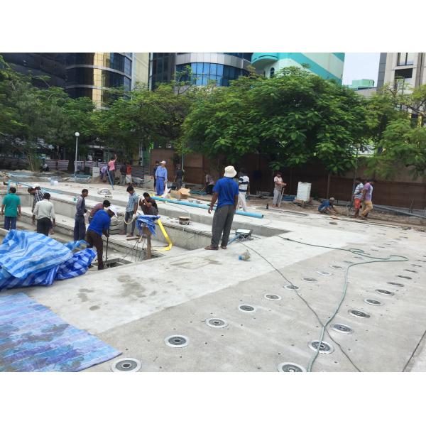 Настраиваемый красочный наружный пол Подземный фонтан сухой воды