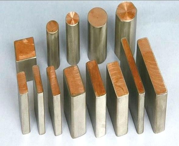 Ti-Steel Titanium Clad Copper Block 