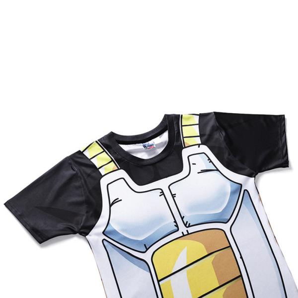 Soft T Shirt For Teenager Boy Anime Clothing Super Saiyan Vegeta Fashion Summer Tee Tops