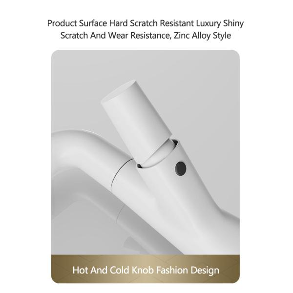 Antiseptic Zinc Alloy 360 Degree Rotating Faucet Dual Mode Lift Pull For Bathroom