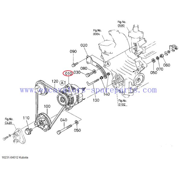 Kubota Alternator 16231-64012 16231-64010 For G18 Construction Machine