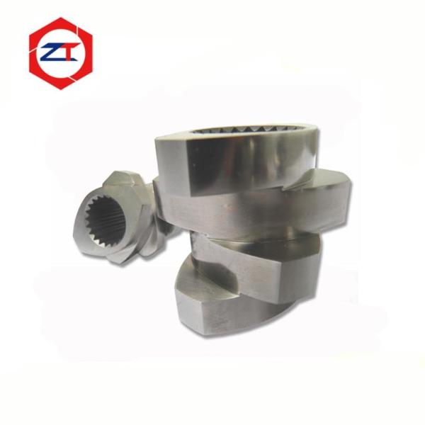 Segmento de parafuso duplo Jsw peças de máquina de extrusora de plástico Cor de metal Peso leve 0,18 kg Peças usinadas com precisão